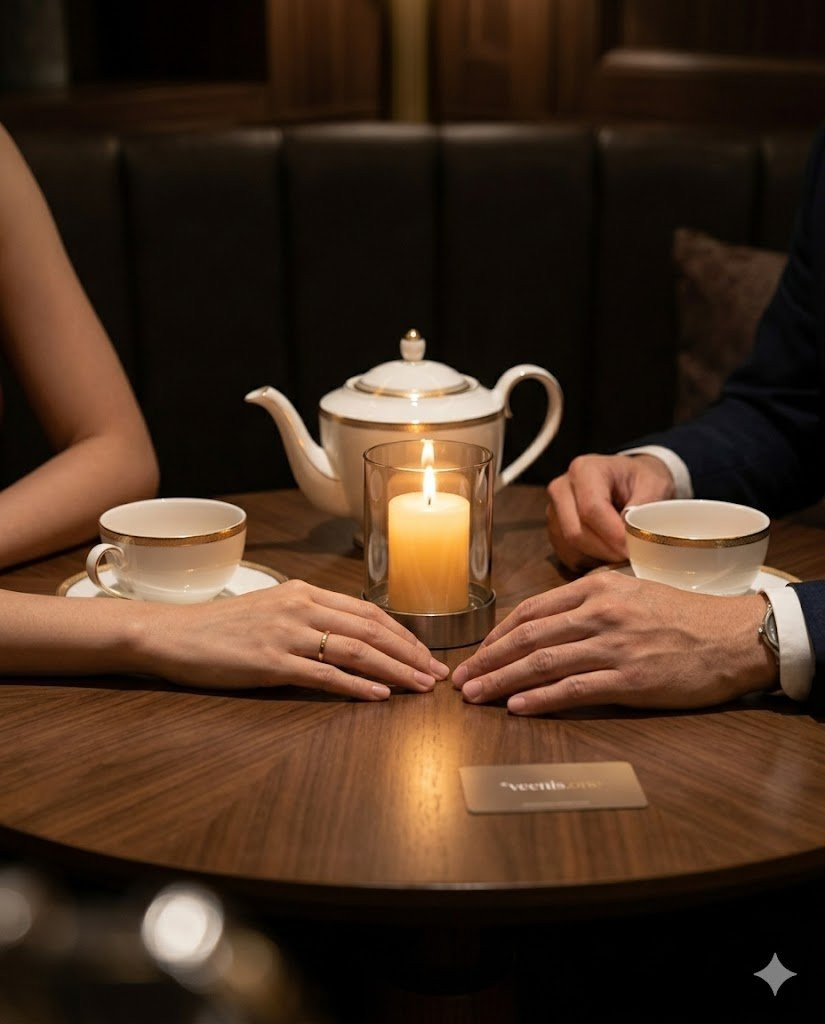 Candlelit tea gathering in Taipei — where two people's story begins