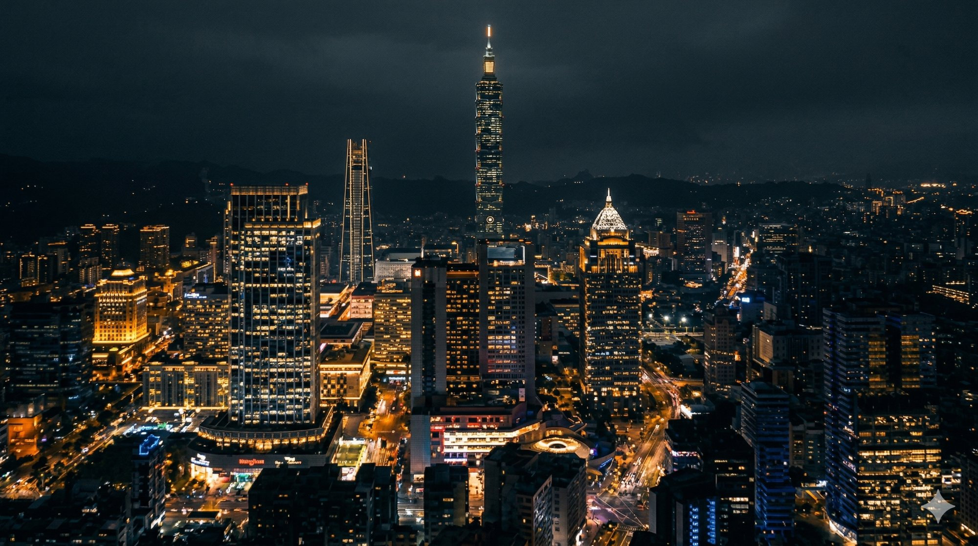 台北夜景 · 信義區天際線