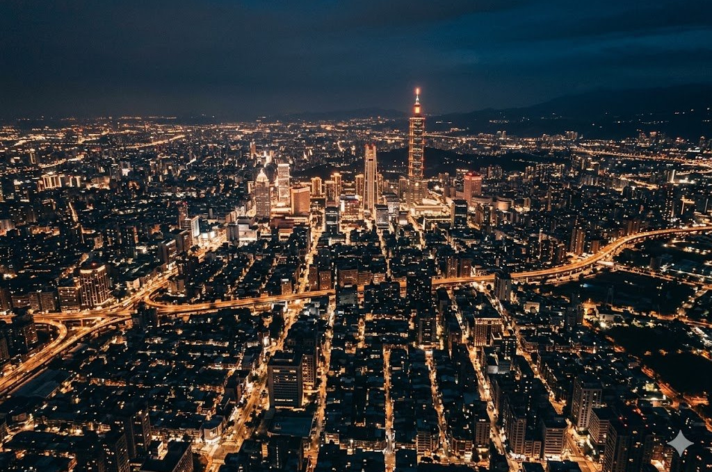 台北夜景俯瞰